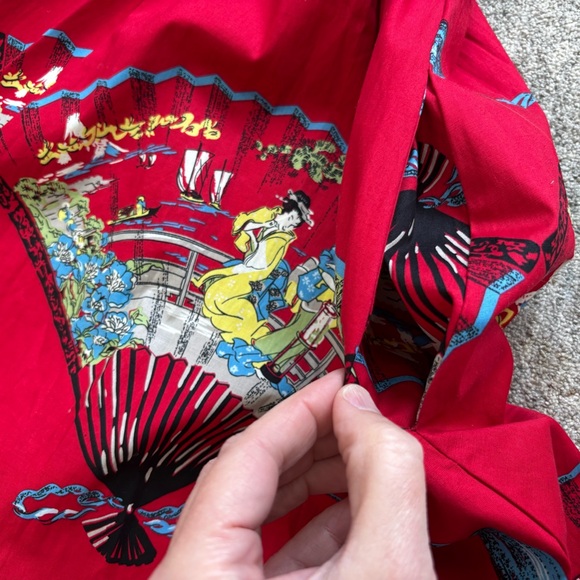 TRASHY DIVA HONEY BABY DRESS IN RED FANS SIZE 6 RETRO PIN UP ROCKABILLY 50s - Picture 6 of 8